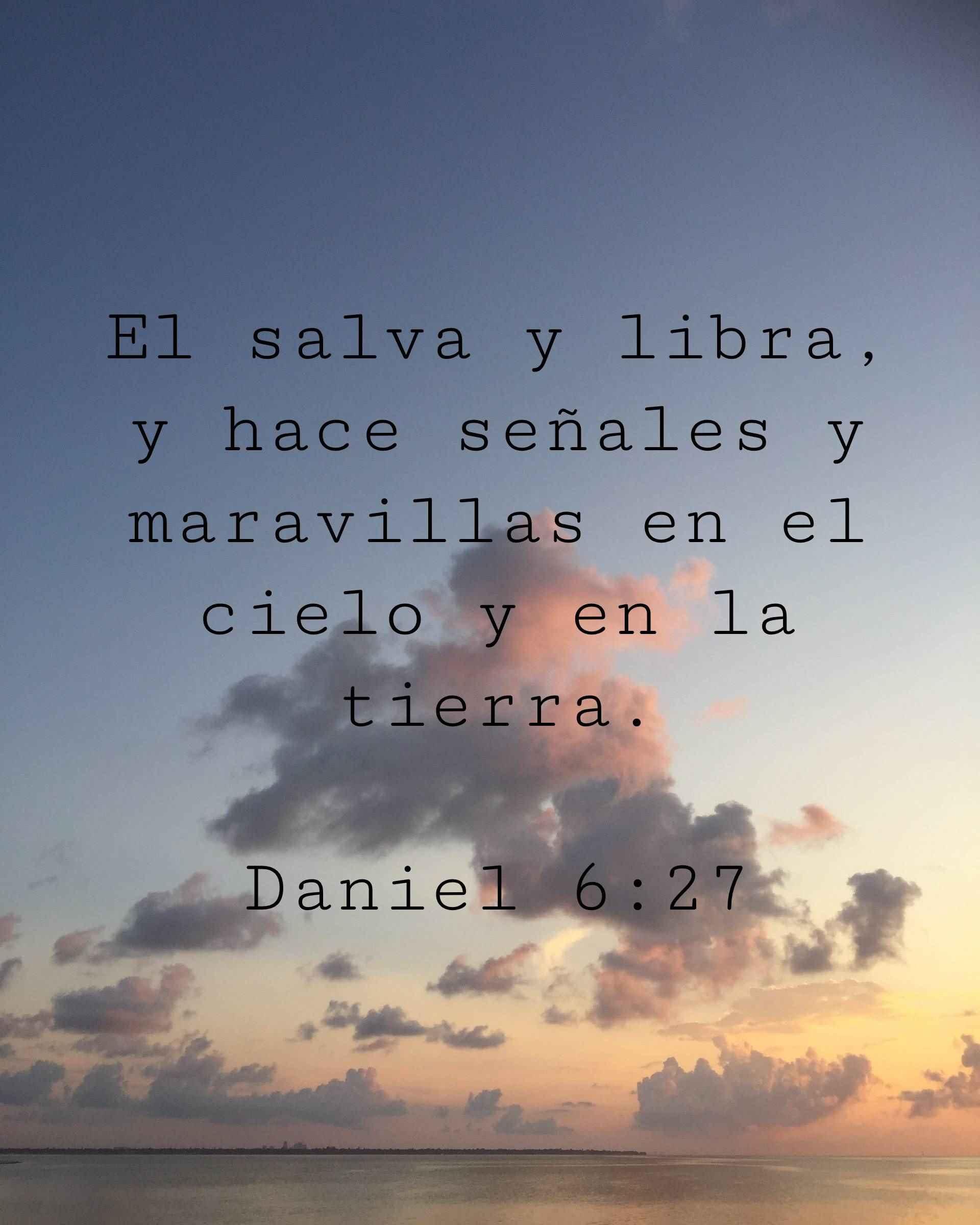 El salva y libra, y hace señales y maravillas en el cielo y en la tierra.
