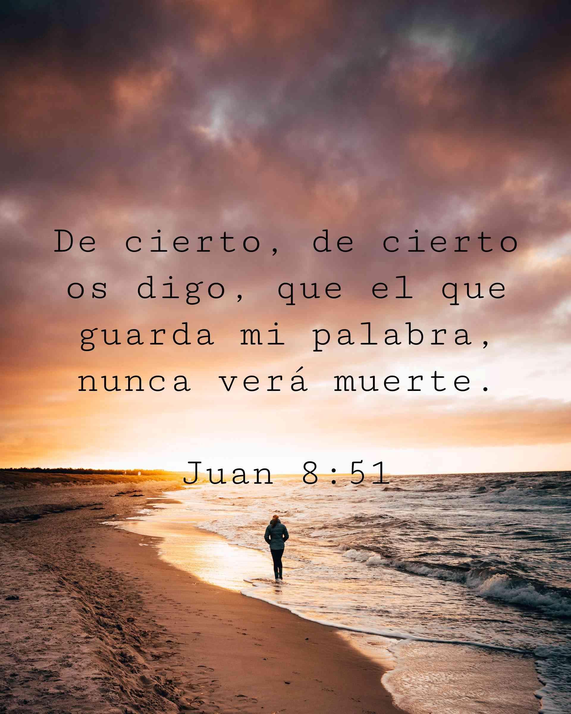 De cierto, de cierto os digo, que el que guarda mi palabra, nunca verá muerte.