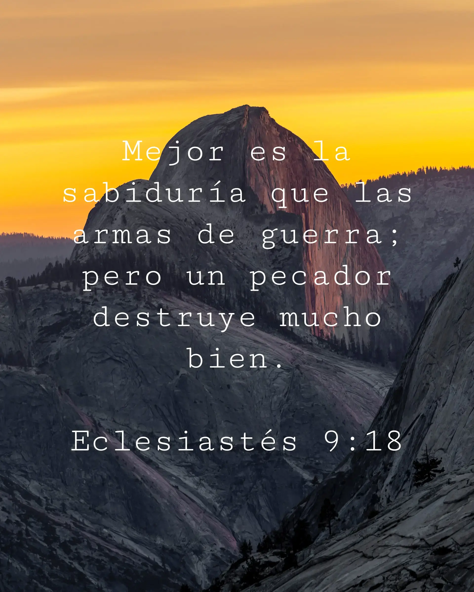 Mejor es la sabiduría que las armas de guerra; pero un pecador destruye mucho bien.