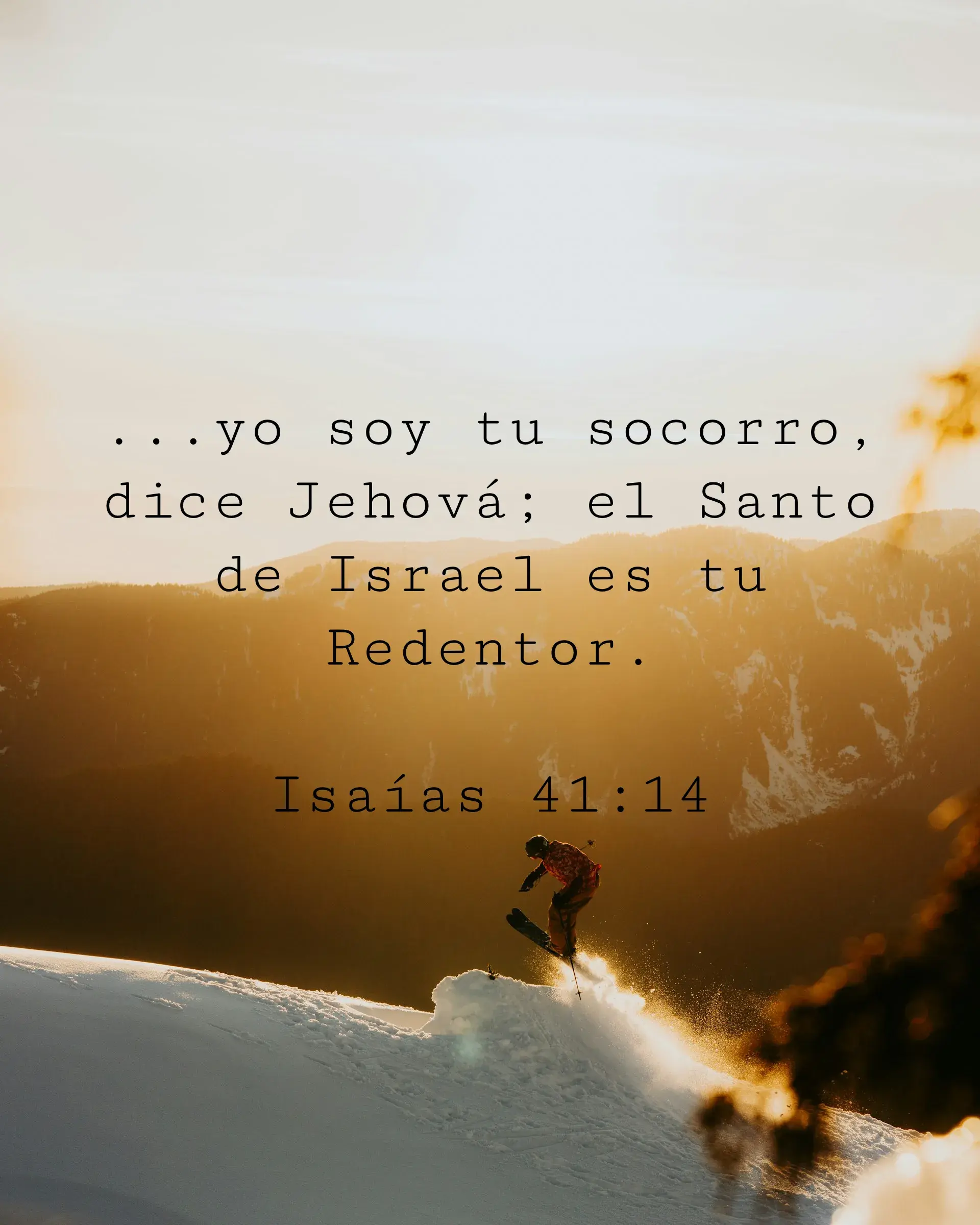...yo soy tu socorro, dice Jehová; el Santo de Israel es tu Redentor.