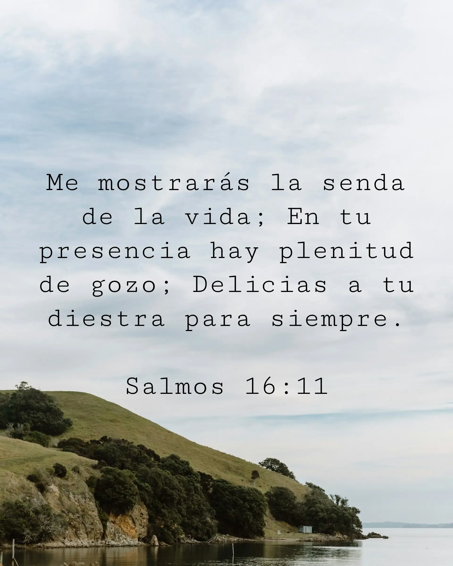 Me mostrarás la senda de la vida; En tu presencia hay plenitud de gozo; Delicias a tu diestra para siempre.