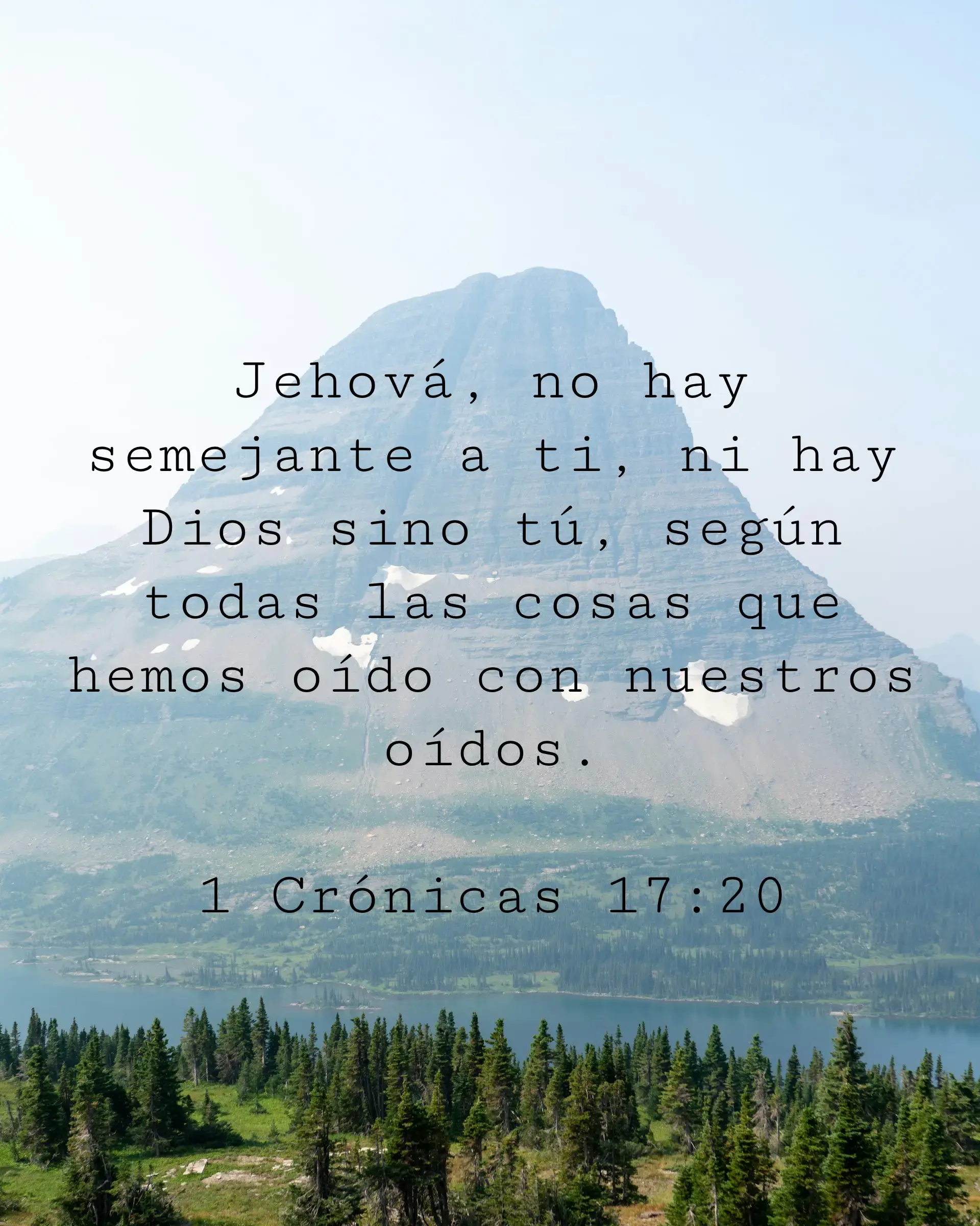 Jehová, no hay semejante a ti, ni hay Dios sino tú, según todas las cosas que hemos oído con nuestros oídos.