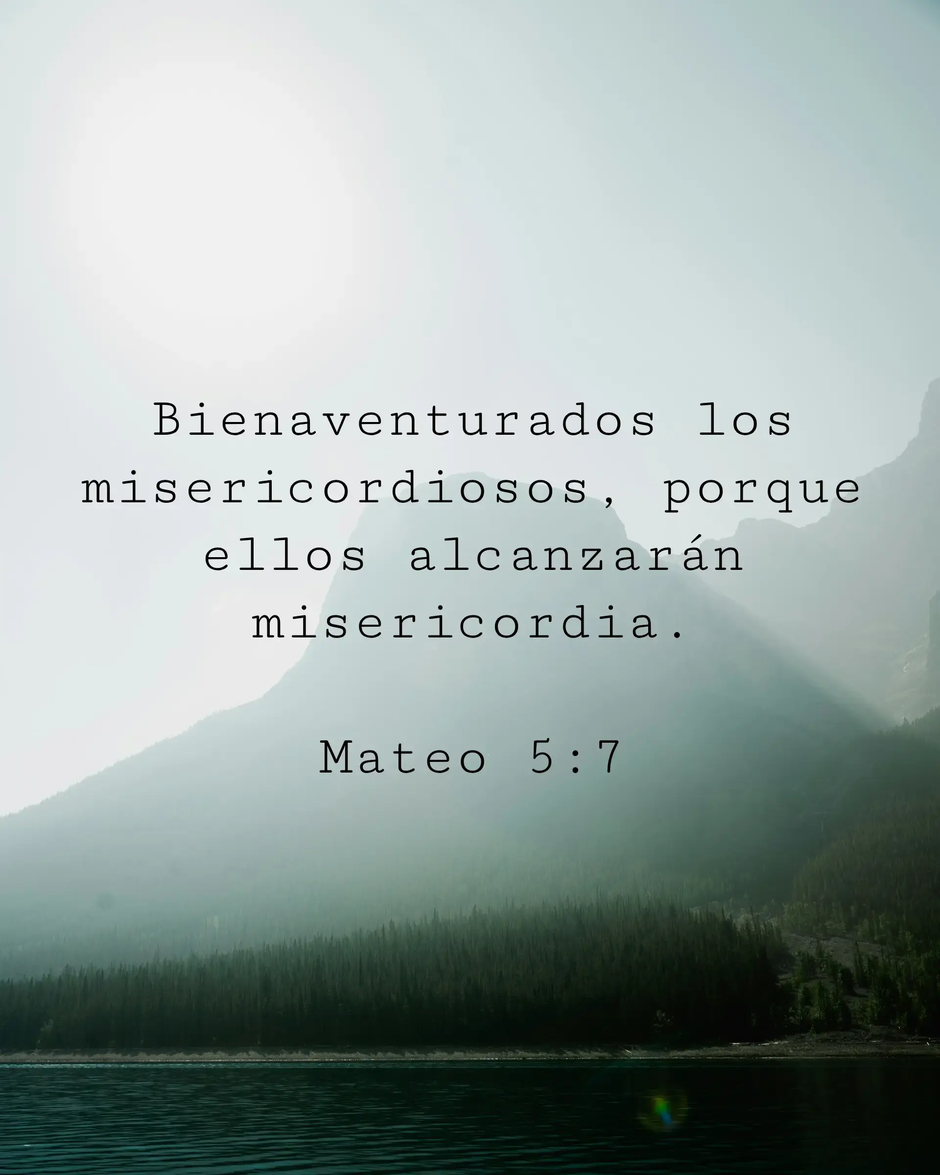 Bienaventurados los misericordiosos, porque ellos alcanzarán misericordia.