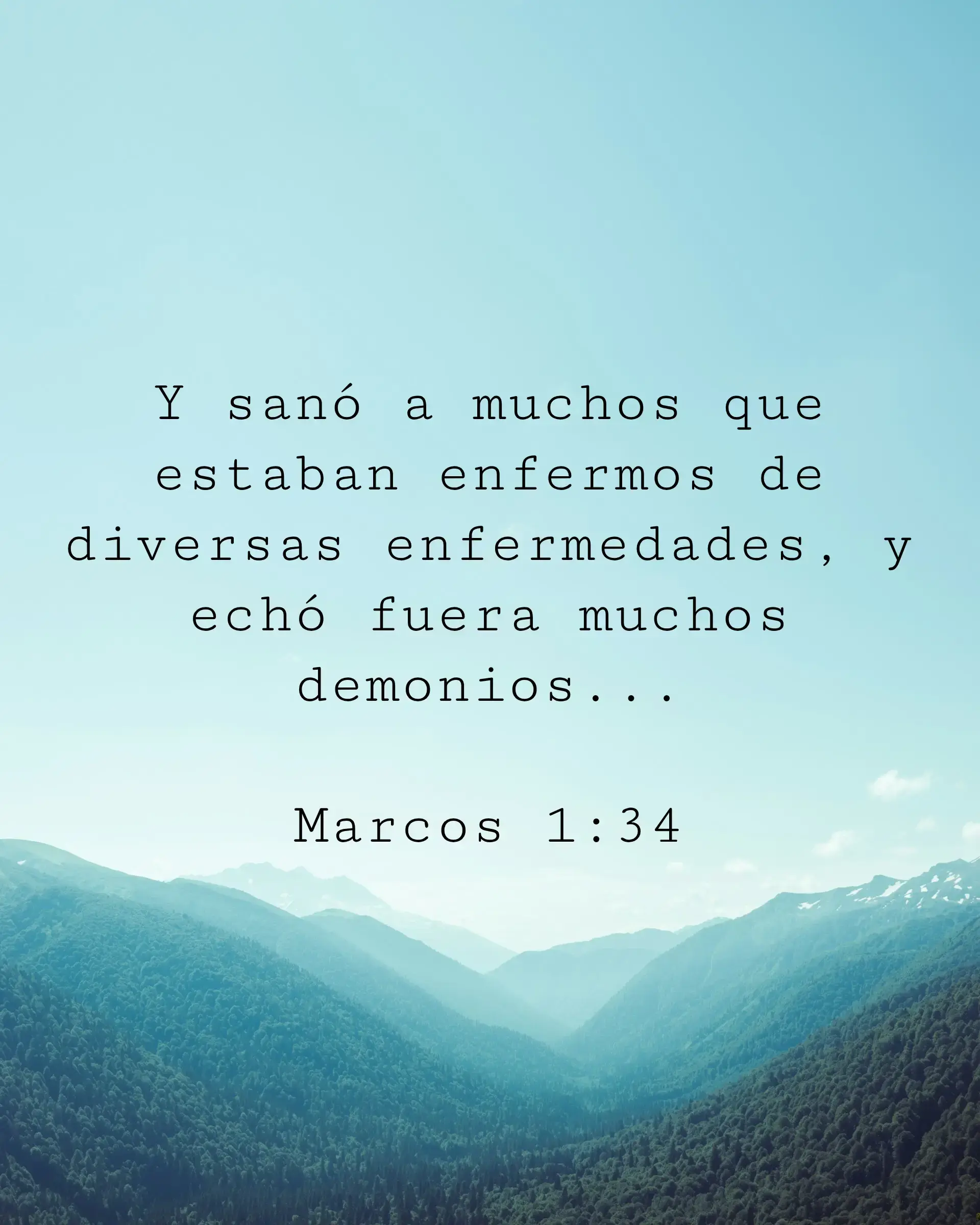 Y sanó a muchos que estaban enfermos de diversas enfermedades, y echó fuera muchos demonios; y no dejaba hablar a los demonios, porque le conocían.